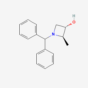 molecular formula C17H19NO B6591425 (2R,3S)-1-(Diphenylmethyl)-2-methylazetidin-3-ol CAS No. 138876-39-8