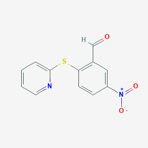 5-Nitro-2-(2-pyridylthio)benzaldehyde