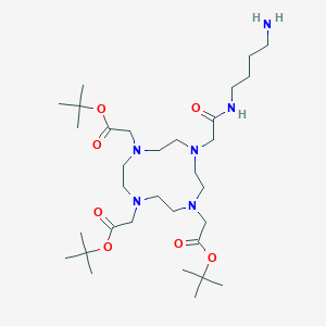 molecular formula C32H62N6O7 B6591520 4-Aminobutyl-DOTA-tris(t-butyl ester) 