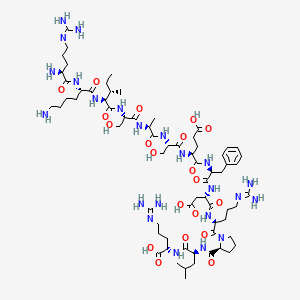 molecular formula C68H115N23O20 B6591584 H-Arg-Lys-Ile-Ser-Ala-Ser-Glu-Phe-Asp-Arg-Pro-Leu-Arg-OH CAS No. 142353-01-3