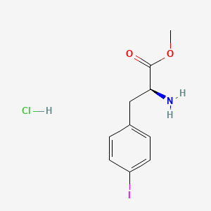 molecular formula C10H13ClINO2 B6591779 Methyl 4-iodo-L-phenylalaninate hydrochloride CAS No. 158686-46-5