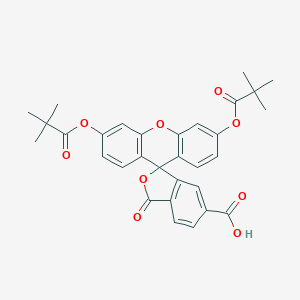 molecular formula C31H28O9 B065918 6-Carboxyfluorescein dipivalate CAS No. 192374-17-7