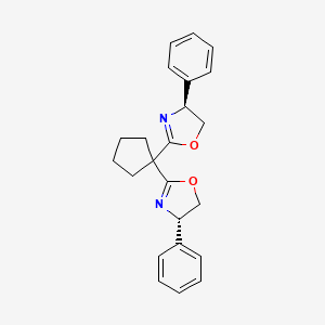 molecular formula C23H24N2O2 B6591828 (4S,4'S)-2,2'-Cyclopentylidenebis[4,5-dihydro-4-phenyloxazole] CAS No. 1639791-77-7