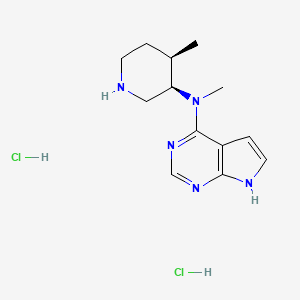 molecular formula C13H21Cl2N5 B6591845 N-Methyl-N-((3R,4R)-4-Methylpiperidin-3-yl)-7H-pyrrolo[2,3-d]pyriMidin-4-aMine dihydrochloride 
