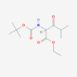 Ethyl 2-[(tert-butoxycarbonyl)amino]-4-methyl-3-oxopentanoate