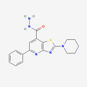5-Phenyl-2-(piperidin-1-yl)thiazolo-[4,5-b]-pyridine-7-carbohydrazide