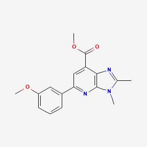molecular formula C17H17N3O3 B6592032 Methyl 5-(3-methoxyphenyl)-2,3-dimethyl-3H-imidazo-[4,5-b]-pyridine-7-carboxylate CAS No. 1820649-91-9