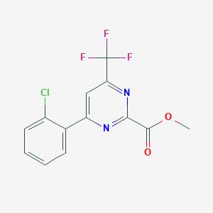Methyl [6-(2-chlorophenyl)-4-(trifluoromethyl)pyrimidin-2-yl]carboxylate