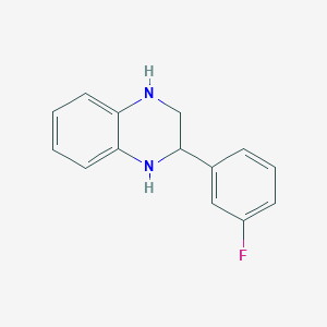 1,2,3,4-Tetrahydro-2-(3-fluorophenyl)quinoxaline