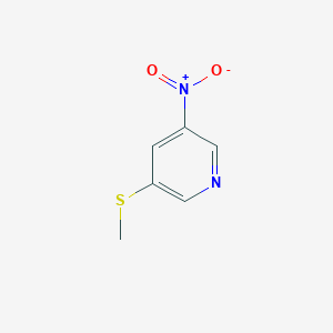molecular formula C6H6N2O2S B6592293 3-(Methylthio)-5-nitropyridine CAS No. 1881296-22-5