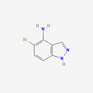 molecular formula C7H6BrN3 B6592295 5-溴-1H-吲唑-4-胺 CAS No. 1891120-48-1