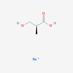 molecular formula C4H8NaO3 B6592306 S-3-Hydroxyisobutyric acid sodium salt CAS No. 1893416-17-5