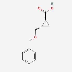 molecular formula C12H14O3 B6592337 (1S,2S)-2-((Benzyloxy)methyl)cyclopropane-1-carboxylic acid CAS No. 1932779-15-1