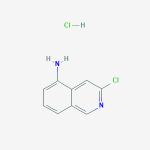 molecular formula C9H8Cl2N2 B6592349 5-Amino-3-chloroisoquinoline hydrochloride CAS No. 1949815-81-9