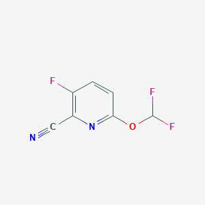 molecular formula C7H3F3N2O B6592356 6-(Difluoromethoxy)-3-fluoro-pyridine-2-carbonitrile CAS No. 1949836-84-3