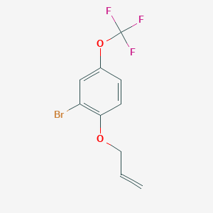 molecular formula C10H8BrF3O2 B6592405 1-Allyloxy-2-bromo-4-trifluoromethoxy-benzene CAS No. 200956-16-7