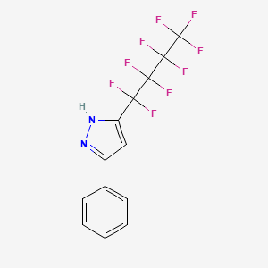 molecular formula C13H7F9N2 B6592431 3-(nonafluorobutyl)-5-phenyl-1H-pyrazole CAS No. 204130-95-0