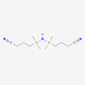 B6592449 Butanenitrile,4,4'-(1,1,3,3-tetramethyl-1,3-disilazanediyl)bis-(9CI) CAS No. 204641-77-0