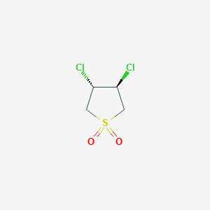 molecular formula C4H6Cl2O2S B6592459 trans-Sulfolene dichloride CAS No. 20688-41-9