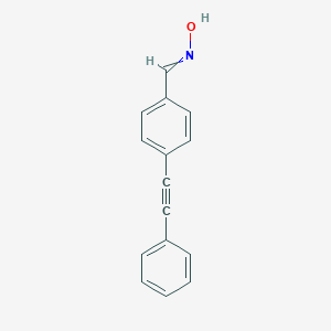 N-[[4-(2-phenylethynyl)phenyl]methylidene]hydroxylamine