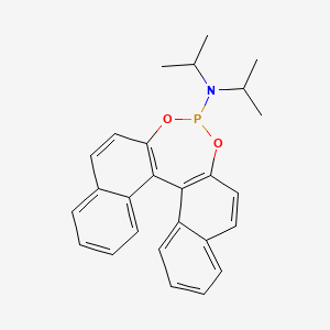 molecular formula C26H26NO2P B6592731 N,N-di(propan-2-yl)-12,14-dioxa-13-phosphapentacyclo[13.8.0.02,11.03,8.018,23]tricosa-1(15),2(11),3,5,7,9,16,18,20,22-decaen-13-amine CAS No. 239113-47-4