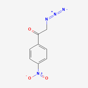 molecular formula C8H6N4O3 B6592871 2-Azido-1-(4-nitrophenyl)ethanone CAS No. 26086-61-3