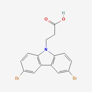 molecular formula C15H11Br2NO2 B6592960 3-(3,6-Dibromo-9H-carbazol-9-YL)propanoicacid CAS No. 301807-41-0