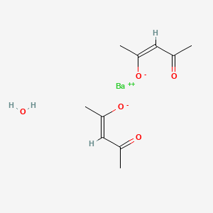 molecular formula C10H16BaO5 B6592968 bis(acetylacetonato)barium n-hydrate CAS No. 304695-31-6
