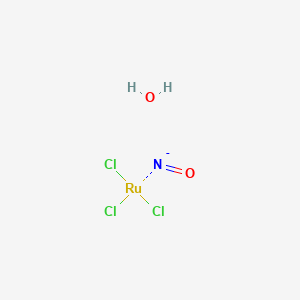 molecular formula Cl3H2NO2Ru- B6592992 Ruthenium(III) nitrosyl chloride hydrate CAS No. 32535-76-5