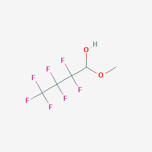 molecular formula C5H5F7O2 B6593120 2,2,3,3,4,4,4-Heptafluoro-1-methoxy-butan-1-ol CAS No. 377-52-6