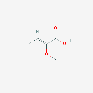 molecular formula C5H8O3 B6593141 2-METHOXYCROTONIC ACID CAS No. 38588-37-3