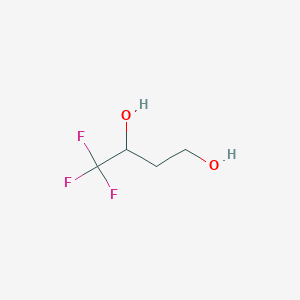 molecular formula C4H7F3O2 B6593197 4,4,4-Trifluorobutane-1,3-diol CAS No. 433-25-0