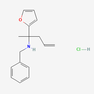 Benzyl-(1-furan-2-YL-1-methyl-but-3-enyl)-amine hydrochloride