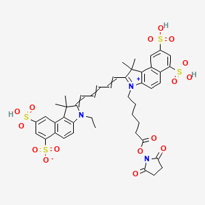 molecular formula C45H47N3O16S4 B6593223 Cy5.5-SE CAS No. 442912-55-2