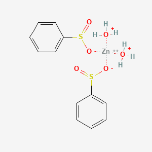 molecular formula C12H16O6S2Zn+2 B6593230 Zinc(II) benzenesulfinate dihydrate CAS No. 47163-75-7