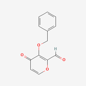 molecular formula C13H10O4 B6593266 3-(Benzyloxy)-4-oxo-4H-pyran-2-carbaldehyde CAS No. 500371-01-7