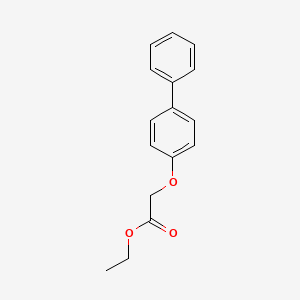molecular formula C16H16O3 B6593369 Ethyl (biphenyl-4-yloxy)acetate CAS No. 54334-74-6
