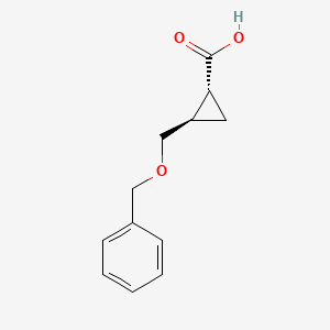 (1R,2R)-2-((Benzyloxy)methyl)cyclopropane-1-carboxylic acid