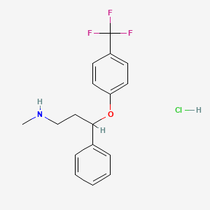 molecular formula C17H19ClF3NO B6593505 Fluoxetine hydrochloride CAS No. 59333-67-4