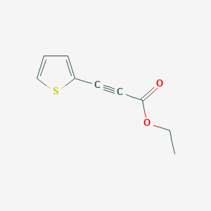 molecular formula C9H8O2S B6593530 ethyl 3-(thiophen-2-yl)propiolate CAS No. 61354-73-2