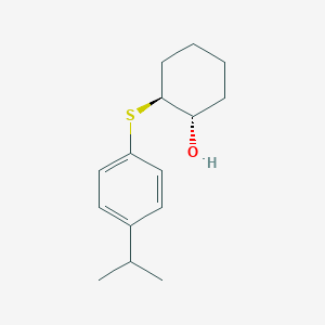 molecular formula C15H22OS B6593592 Cyclohexanol, 2-[[4-(1-methylethyl)phenyl]thio]-, (1S,2S)- CAS No. 651317-92-9