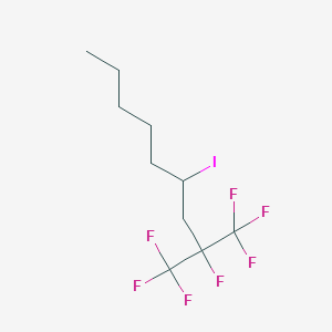 4-Iodo-1,1,1,2-tetrafluoro-2-(trifluoromethyl)nonane