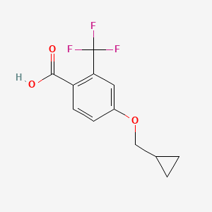 4-(Cyclopropylmethoxy)-2-(trifluoromethyl)benzoic acid