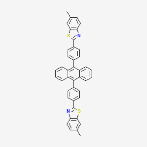 molecular formula C42H28N2S2 B6593863 DBzA, 9,10-Bis[4-(6-Methylbenzothiazol-2-yl)phenyl]anthracene CAS No. 850018-19-8