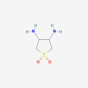 molecular formula C4H10N2O2S B6593866 Tetrahydrothiophene-3,4-diamine 1,1-dioxide CAS No. 85105-75-5
