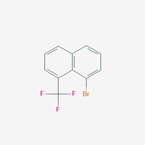 molecular formula C11H6BrF3 B6593882 1-Bromo-8-(trifluoromethyl)naphthalene CAS No. 852103-59-4