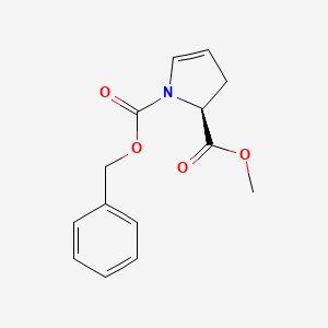 molecular formula C14H15NO4 B6593896 1-苄基 2-甲基 (2s)-2,3-二氢-1h-吡咯-1,2-二羧酸酯 CAS No. 856781-81-2