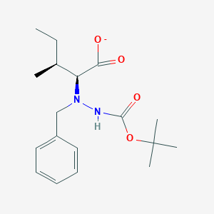 (2S,3S)-2-[benzyl-(tert-butoxycarbonylamino)amino]-3-methyl-pentanoate