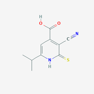 molecular formula C10H10N2O2S B6593981 3-Cyano-6-isopropyl-2-mercaptoisonicotinic acid CAS No. 885523-98-8
