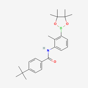 4-(tert-Butyl)-N-(2-methyl-3-(4,4,5,5-tetramethyl-1,3,2-dioxaborolan-2-yl)phenyl)benzamide